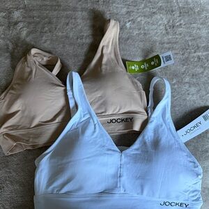 Essentials Women's Bra Set - White and Tan NWT size XL